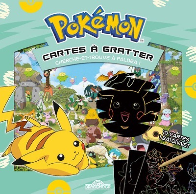 Pokémon - Cartes à gratter cherche-et-trouve - Paldea -  The Pokémon Company - DRAGON D OR