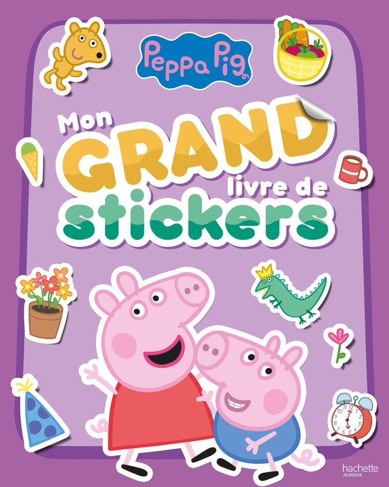 Peppa Pig - Mon grand livre de stickers -  Hasbro - HACHETTE JEUN.