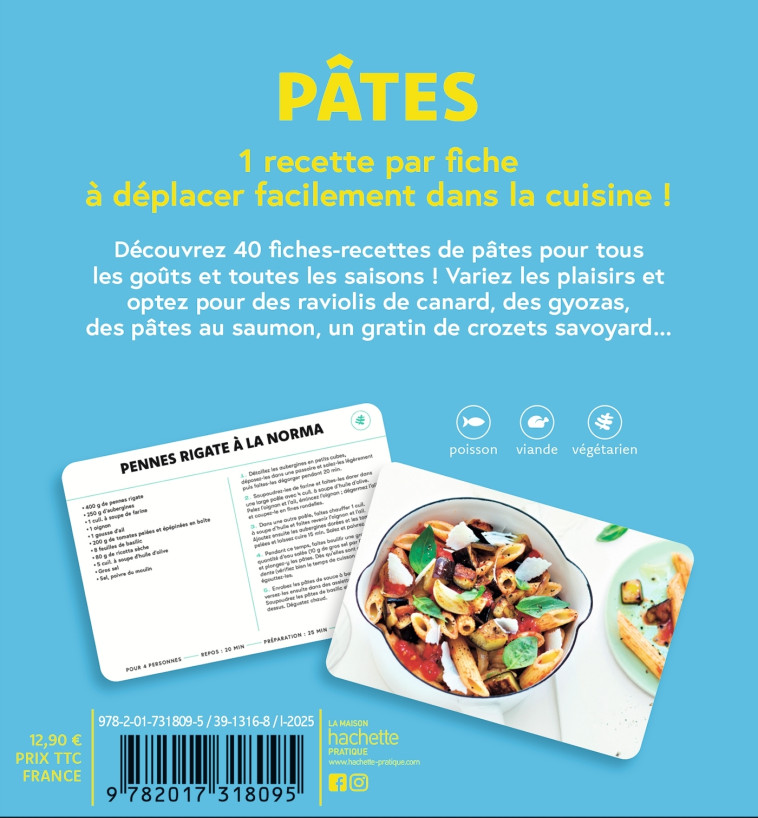 Coffret fiche - Pâtes -   - HACHETTE PRAT