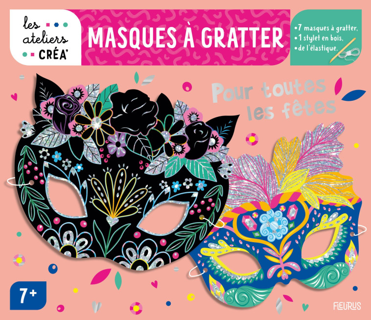 Mes masques à gratter pour toutes les fêtes -  Solenne et Thomas - FLEURUS