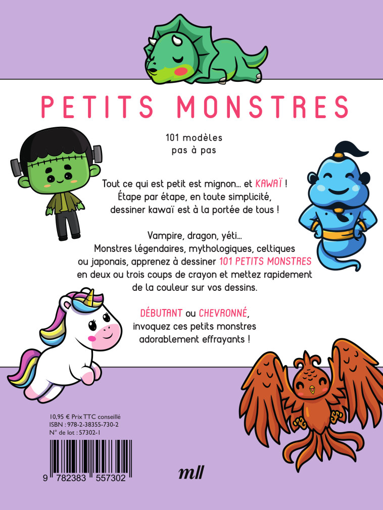 Dessiner kawaï - Petits monstres -  Collectif - MERCILESLIVRES