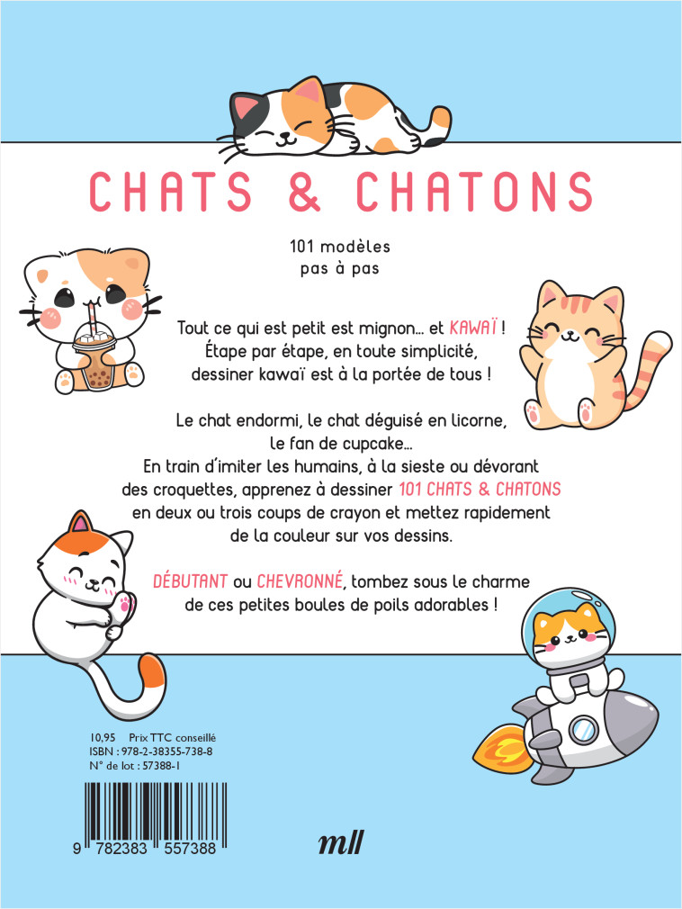 Dessiner kawaï - Chats et Chatons -  Collectif - MERCILESLIVRES