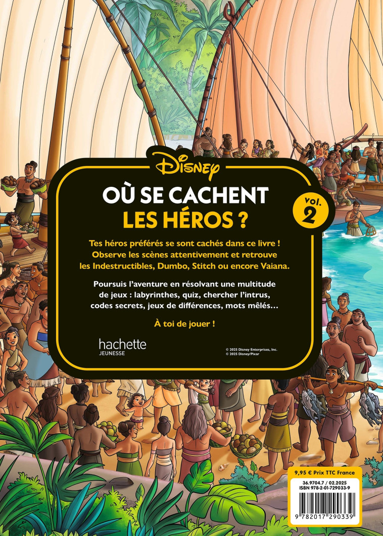 DISNEY - Où se cachent les héros ? - Jeux + Cherche et trouve - XXX - DISNEY HACHETTE