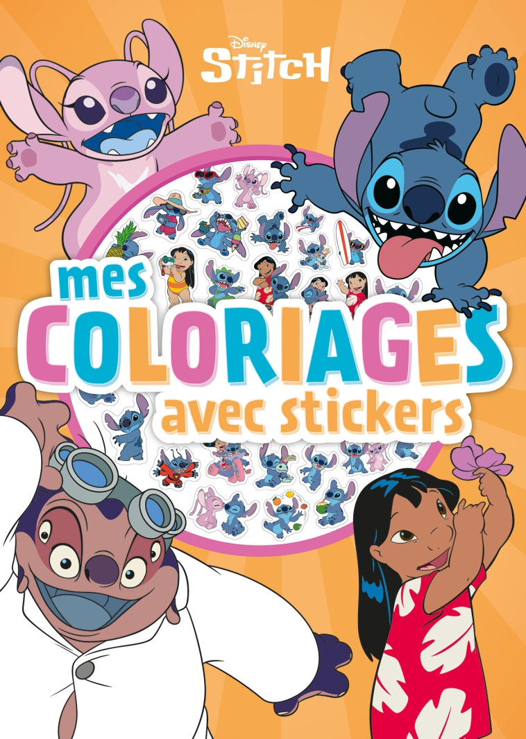 STITCH - Mes Coloriages avec Stickers - Disney - XXX - DISNEY HACHETTE