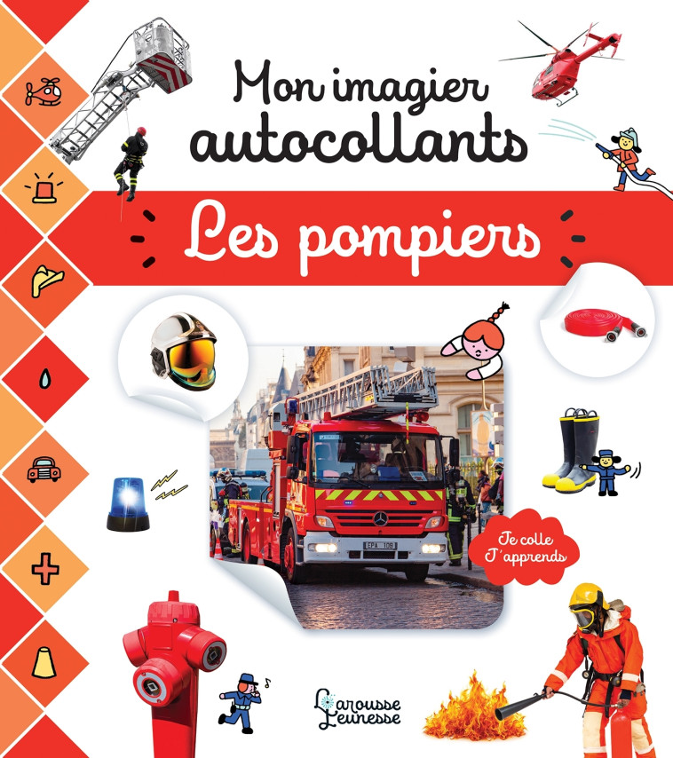 Mon imagier autocollants - Pompiers -   - LAROUSSE