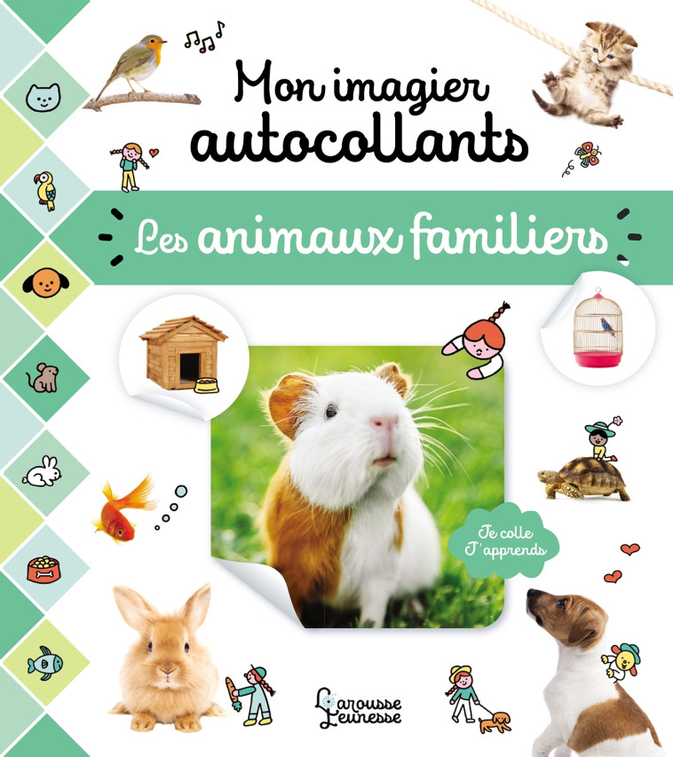 Mon imagier autocollants - Animaux familiers -   - LAROUSSE