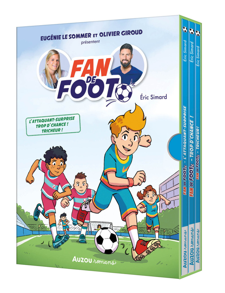 Coffret bibliothèque 1 - Fan de foot - Tomes 1 à 3 - Éric Simard - AUZOU