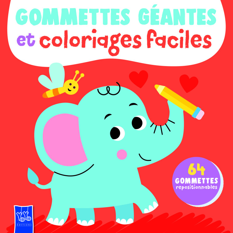 L'éléphant - Gommettes géantes - XXX - YOYO