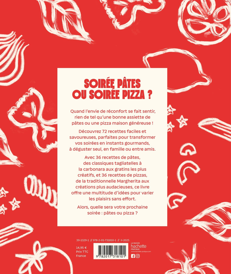 Soirée pâtes ou soirée pizza ? -   - HACHETTE PRAT