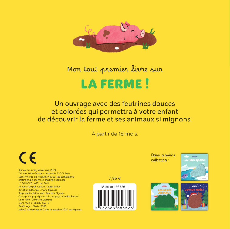 La ferme - Mes petits coucous -  Collectif - MERCILESLIVRES