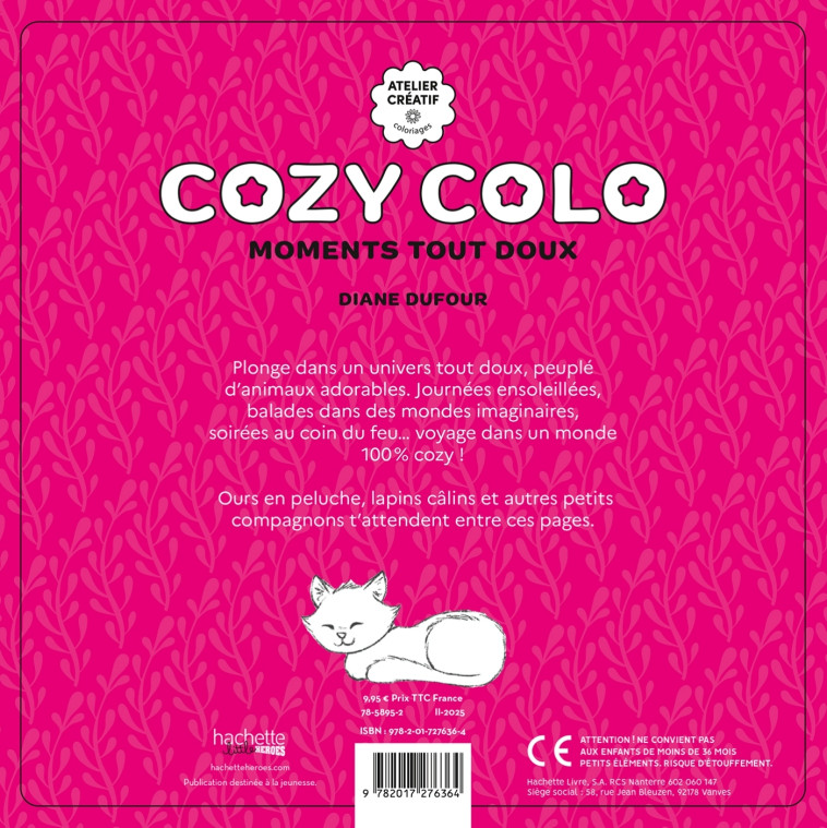 Cozy Colo - Moments tout doux - Diane Dufour - HACHETTE HEROES