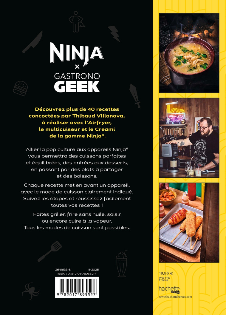 Airfryer & Co - Ninja x Gastronogeek - Thibaud Villanova - HACHETTE HEROES