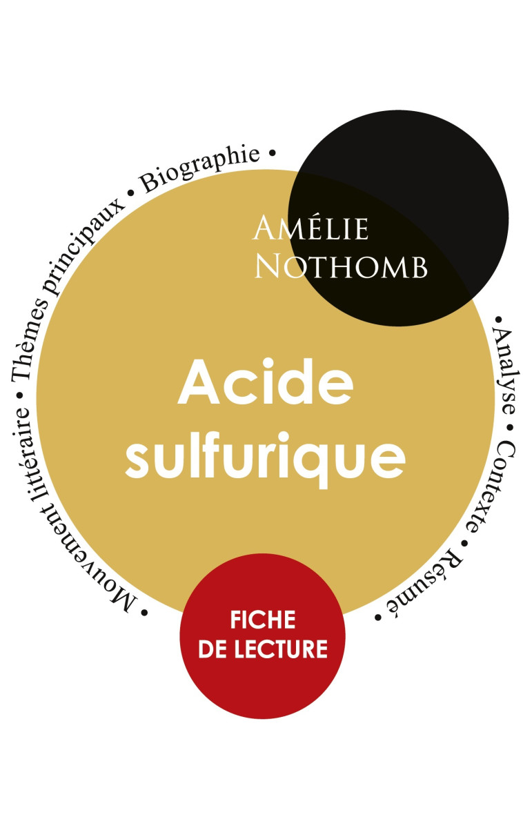 Fiche de lecture Acide sulfurique (Étude intégrale) - Amélie Nothomb - PAIDEIA EDUC FR