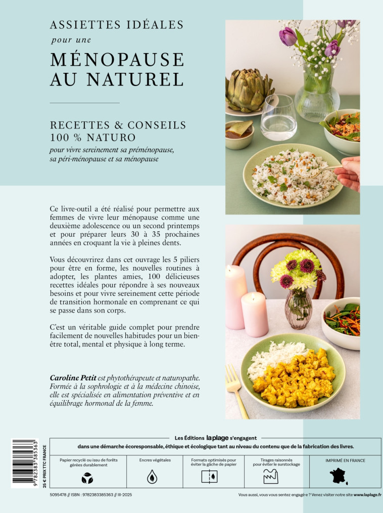 Assiettes idéales pour une ménopause au naturel - Caroline Petit - LA PLAGE