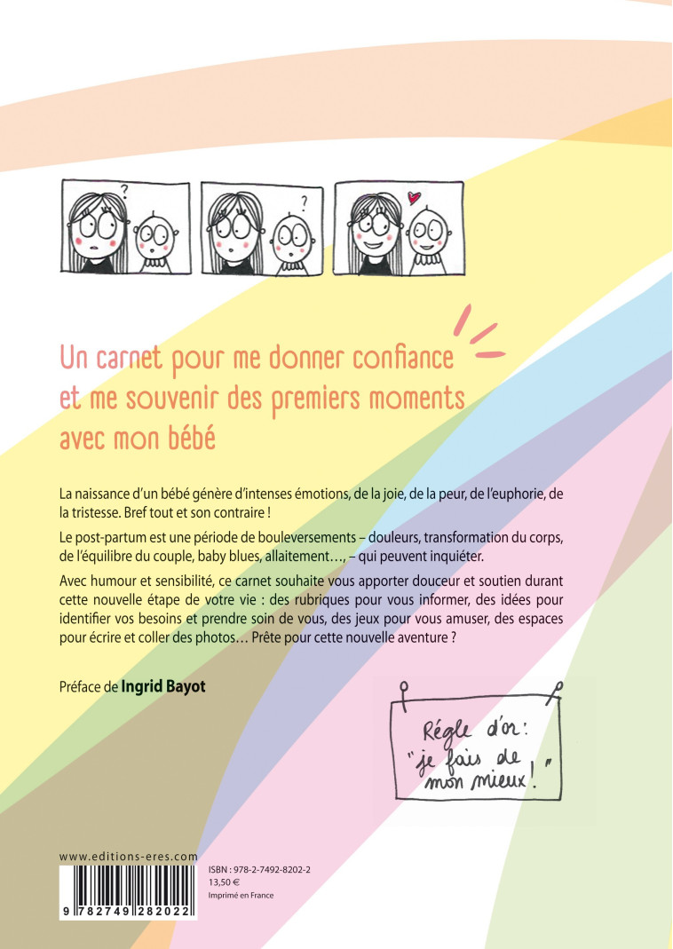 Le carnet de mon post-partum - Marielle Bazard, Carole Solbès, Zoé Husson, Maëlle Aubert, Ingrid Bayot - ERES