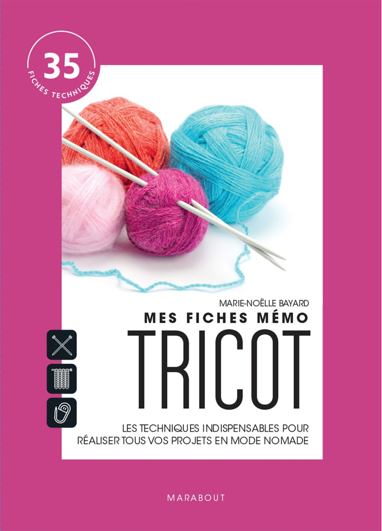 Mes fiches mémo Tricot - Marie-Noëlle Bayard - MARABOUT